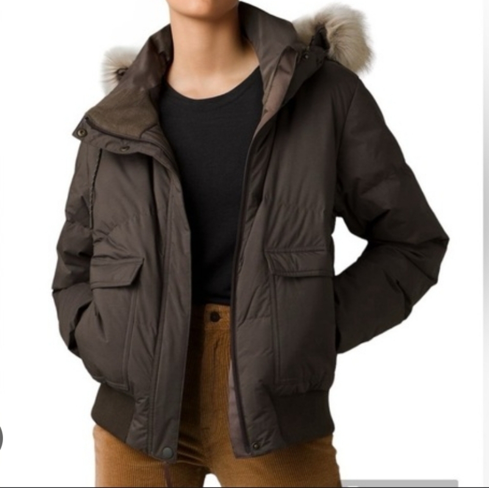 Prana Women's Olive Bomber Jacket